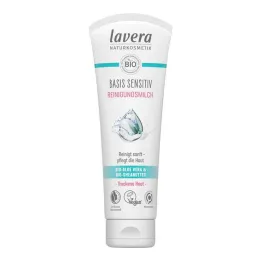 Leche limpiadora sensible base Lavera, 125 ml