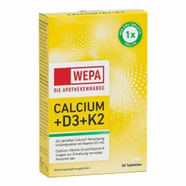 Tabletas Wepa Calcio + D3 + K2, 30 ST