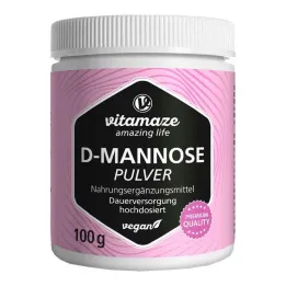 D-Manosa en polvo vegano en dosis altas, 100 g