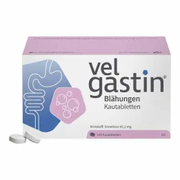 Tabletas masticables para flatulencia Velgastin, 100 piezas