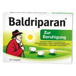 Tabletas Baldriparan recubiertas para sedación, 30 piezas