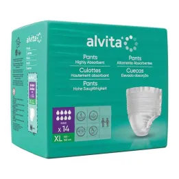 Pantalones de incontinencia Alvita Maxi XL, 14 ST