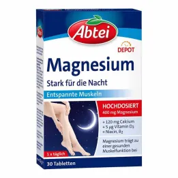 Abbey Magnesium Strong para las tabletas Night Depot, 30 PCS