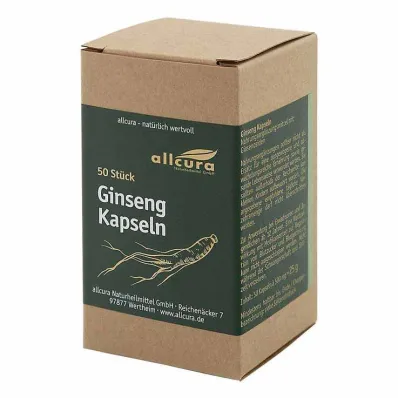 Ginseng 500 cápsulas, 50 piezas