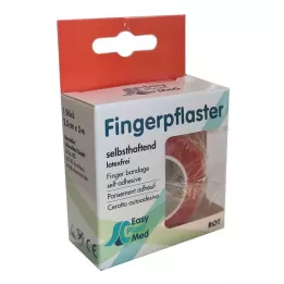 UM EASYPLAST Parche para dedo autoadhesivo 2,5 cm x 5 m rojo, 1 pieza