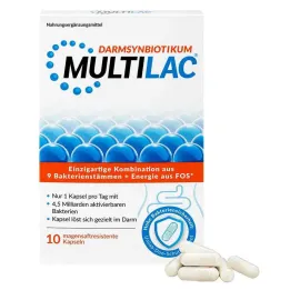 Cápsulas gastrorresistentes multilac synbiotic, 10 piezas