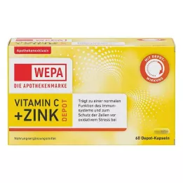 WEPA Cápsulas de vitamina C + zinc, 60 uds