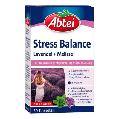 Abbey Stress Balance Lavanda + Melissa Tabletas Tf (30 piezas)