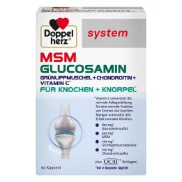 Doppelherz MSM Cápsulas del sistema de glucosamina, 60 piezas
