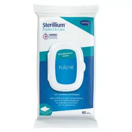 STERILLIUM Protect &amp; Toallitas desinfectantes para superficies de cuidado, 60 uds