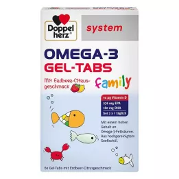 DOPPELHERZ Omega-3 Gel-Tabs familia Erdb.Cit.system, 60 uds