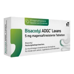 Bisacodyl ADGC® Laxans 5 mg tabletas gastrorresistentes, 20 st