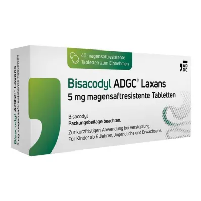 Bisacodyl ADGC® Laxans 5 mg tabletas gastrorresistentes, 40 st Bisacodyl ADGC® Laxans 5 mg tabletas gastrorresistentes, 40 st