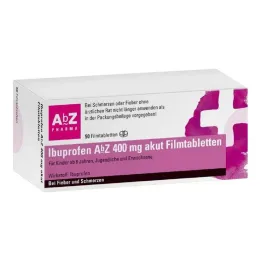 Ibuprofeno AbZ 400 mg comprimidos recubiertos con película agudos, 50 piezas