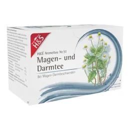 Bolsas de filtro de té para el estómago y los intestinos H&amp;S®, 20 x 2,0 g