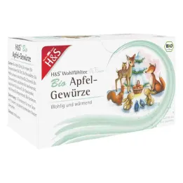 H&amp;S Bolsa filtrante de especias de manzana orgánica Winter Tea (20x2,0 g)