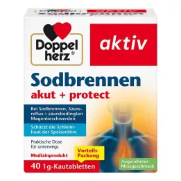 Doppelherz acidez estomacal aguda + tabletas masticables protectoras, 40 piezas