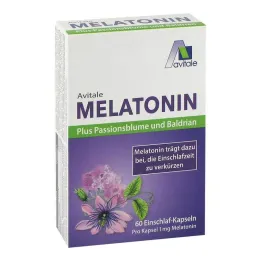Cápsulas de melatonina + pasiflora + valeriana, 60 piezas