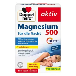 Doppelherz Magnesio 500 tabletas nocturnas, 100 piezas