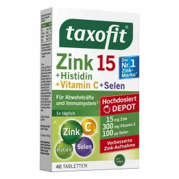 Tabletas Taxofit Zinc + Histidina + Selenio Depot, 40 ST