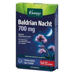 Kneipp Valeriana Noche 700 mg comprimidos recubiertos con película, 30 piezas