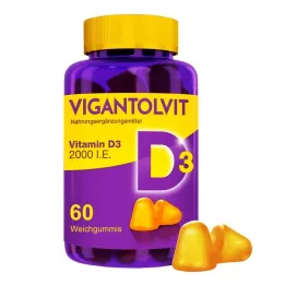 VIGANTOLVIT 2000 UI Gomas blandas con vitamina D3, 60 piezas