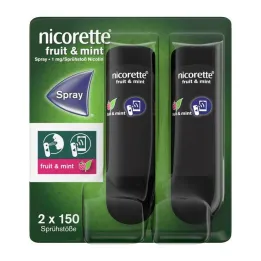 Nicorette Fruit & Spray de menta 1 mg / spray NFC, 2 piezas