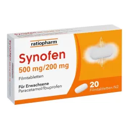 Synofen - con ibuprofeno y paracetamol, 20 piezas