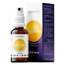 Melatonina Ashwagandha Mediakos Sleep Spray vegano, 20 ml