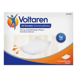 Voltaren Parches para el dolor de 24 horas con diclofenaco, 5 piezas
