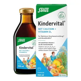 Kindervital con calcio + tónico D3 Salus, 250 ml