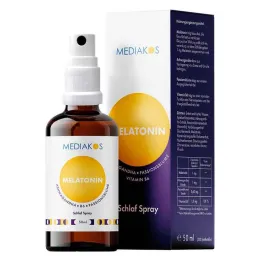 Melatonina Ashwagandha Mediakos Spray para dormir vegano, 50 ml