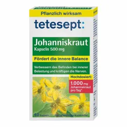 Tetesept Hipérico de San Juan 500 mg cápsulas, 60 piezas