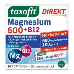 Taxofit Magnesio 600 + B12 Gránulos directos, 20 ST