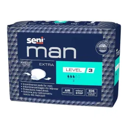 Seni® Man compresa para incontinencia nivel extra 3, 15 piezas