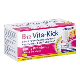 Tetesept B12 Vita-Kick 400μg ampollas para beber (18 piezas)