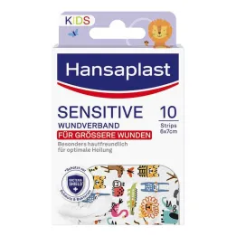 Hansaplast Kids tiras de yeso sensibles 6x7 cm, 10 piezas