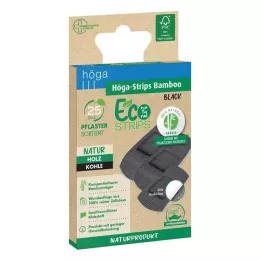 HÖGA-STRIPS Bambú negro clasificado Eco natural, 25 piezas