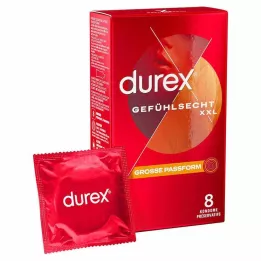 DUREX Sensibles XXL Condones, 8 piezas