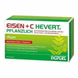 Cápsulas vegetales Iron + C Hevert, 60 piezas