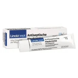 Crema antiséptica para la piel Linola Sept con clioquinol, 15 g