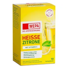 Wepa limón caliente + vitamina C en polvo, 10x10 g