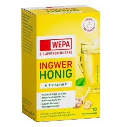 Wepa Jengibre + Miel + Vitamina C En Polvo, 10X10 g