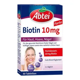 Abbey Biotin 10 mg tabletas, 30 st