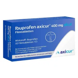 Ibuprofeno Axicur® 400 mg comprimidos recubiertos con película agudos, 10 piezas