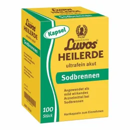 Luvos Healing Clay Cápsulas de acidez estomacal aguda ultra fina, 100 ST