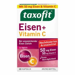taxofit® hierro + cápsulas de vitamina C, 40 piezas