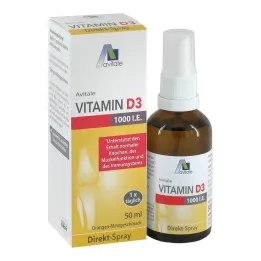Vitamina D3 1000 UI pulverización directa, 50 ml