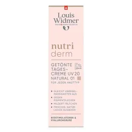 Crema de día con color Widmer Nutriderm UV 20 natu.01 sin P, 30 ml
