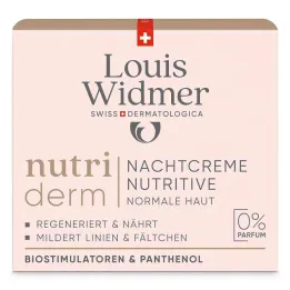 Crema de noche Widmer Nutriderm Nutritive sin P., 50 ml